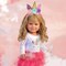 Adorable Pink Unicorn Costume for 18 Inch Kennedy and Friends Dolls - Perfect for Imaginative Play